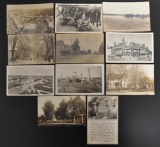 Group of 11 Real Photo Postcards of Interesting Views