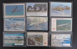 Group of 9 TWA Advertising Postcards