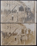 Group of 2 Real Photo Postcards of A Black Man Hanging