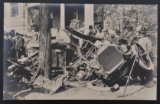 Real Photo Postcard of Car Accident