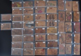 Group of 49 Leather Postcards