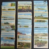 Group of 170 Linen Military Postcards