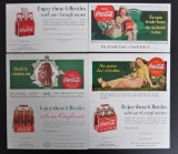 Group of 4 Coca-Cola Advertisements