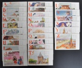 Group of 26 Alphabet Postcards