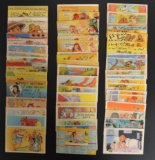 Approximately 116 Linen Comics Postcards