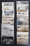 Group of 48 Real Photo Postcards of Various Stateviews