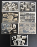 Group of 7 Real Photo Postcards of Aurora Ill.