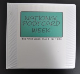 Approximately 351 National Postcard Week Postcards Binder