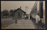 Real Photo Postcard of C. & N.W. R.R Station in Salem Wisconsin