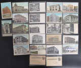 Group of 24 Postcards of National Banks