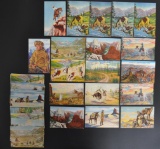 Group of 46 Dude Larsen Cowboy Postcards