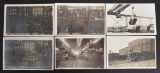 Group of 6 Real Photo Postcards of C.R.I.P R.R. Shops in Silvis Ill.