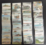 Approximately 165 Train and Depot Postcards