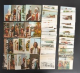 Approximately 122 Native American Indian Postcards