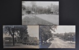 Group of 3 Real Photo Postcards of Morgan Park Illinois