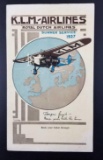 K.L.M Airlines 1927 Flight Schedule and Rates booklet