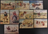Group of 10 Western Scene Postcards