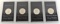 1971-1974 Proof Eisenhower Dollars 40% Silver. 4-Coins.