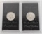 1971-1972 Proof Eisenhower Dollars 40% Silver. 2-Coins.