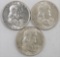 Lot of (3) Franklin Half Dollars includes?1950 D, 1951 P & 1951 D.