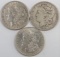 Lot of (3) Morgan Dollars includes 1883 O, 1899 O & 1904 P.