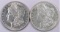 Lot of (2) Morgan Dollars. Includes 1880 S & 1890 S.