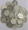 Lot of (50) Mixed Date Mercury Dimes.