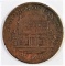 1844 Canada Bank Of Montreal Half Penny.