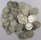 Lot of (100) Mercury Dimes 90% Silver mixed dates.