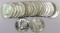 Lot of (20) 1964 D Kennedy Half Dollars 90% Silver.