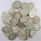 Lot of (100) Mercury Dimes 90% Silver mixed dates.