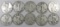 Lot of (10) Walking Liberty Half Dollars 90% Silver mixed dates.