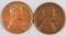 Lot of (2) Lincoln Wheat Cents includes 1910 P & 1910 S.