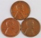 Lot of (3) Lincoln Wheat Cents includes 1912 P, 1912 D & 1912 S.