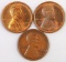 Lot of (3) 1909 P Lincoln Wheat Cents.