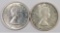 Lot of (2) Canada Silver Dollars includes 1958 & 1961.