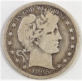 1895 P Barber Half Dollar.