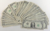Lot of (65) 1963 $1 Federal Reserve Notes.