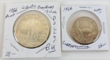 lot of (2) 1986 Statue of Liberty Commemoratives includes Proof Dollar and BU Half Dollar. Just