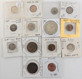 Lot of (14) misc. U.S. Coins includes 1921 Morgan, Errors, Large Cent, Sheild Nickels & more!
