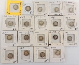 Lot of (19) misc. Barber Dimes 1899O-1916S.