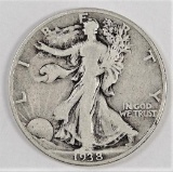 1938 D Walking Liberty Half Dollar.