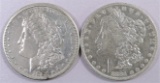Lot of (2) Morgan Dollars. Includes 1881 O & 1881 S.
