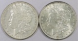 Lot of (2) Morgan Dollars. Includes 1900 O & 1901 O.