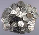 Lot of (100) misc 40% Silver Kennedy Half Dollars.