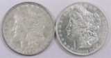 Lot of (2) Morgan Dollars. Includes 1897 P & 1898 P.