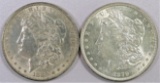 Lot of (2) Morgan Dollars. Includes?1879 P & 1880 P.