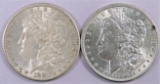 Lot of (2) Morgan Dollars. Includes 1881 S & 1896 P.