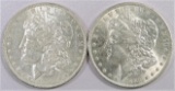 Lot of (2) Morgan Dollars. Includes 1883 O & 1884 O.