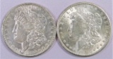 Lot of (2) Morgan Dollars. Includes 1898 P & 1898 O.